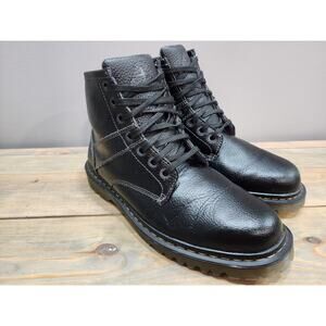 Dr. Martens Roseland Air Wair Black Pebbled Leather Combat Boots Men's Size 12 M